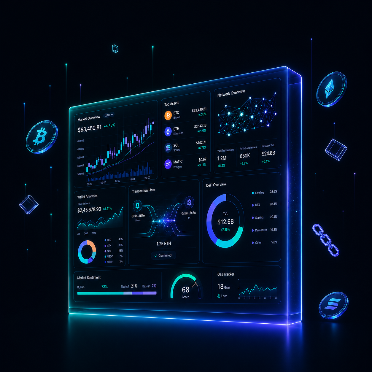 Crypto intelligence dashboard